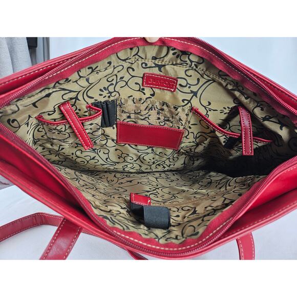 BUXTON RED CARRYALL OR LAPTOP TOTE BAG - STYLISH AND FUNCTIONAL - Picture 3 of 14
